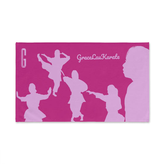 Pink Hand Towel: GraceLauKarate