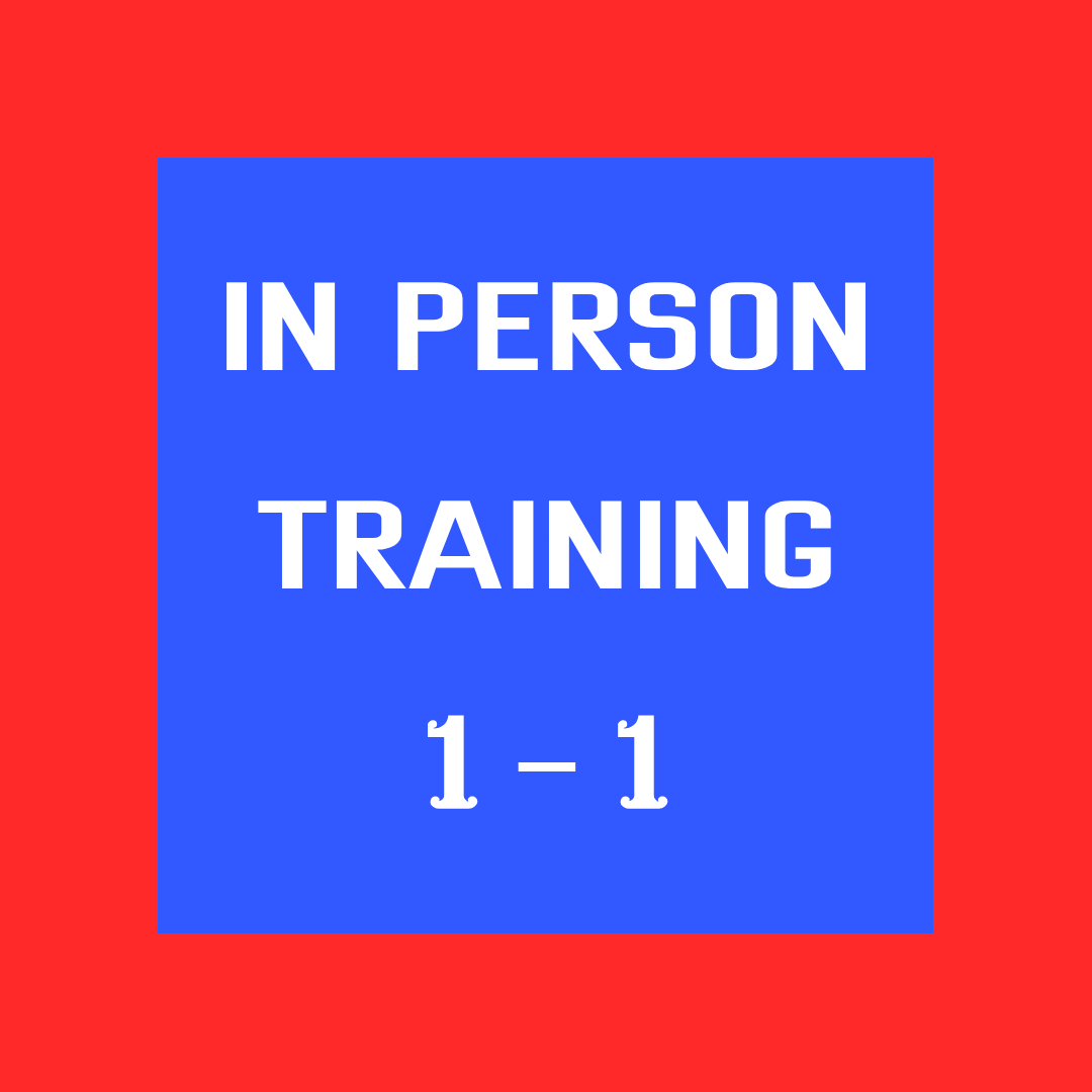 In Person Private 1-1 Training (Contact Us Directly For The Details)