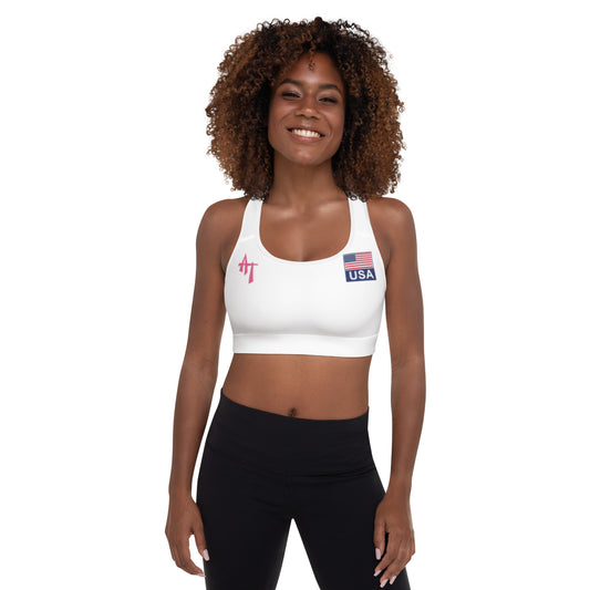 DTG Padded Sports Bra: AT x USA