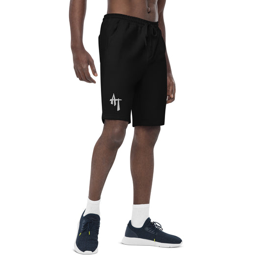 Embroidered Men's fleece shorts: AT