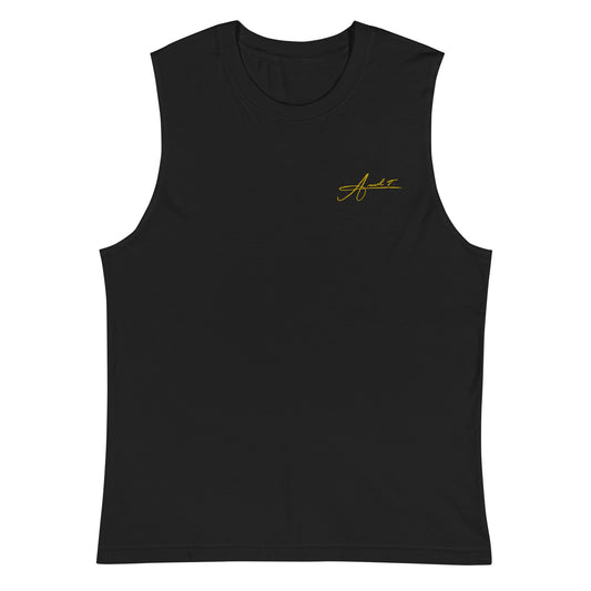 Muscle Shirt: Embroidered Autograph